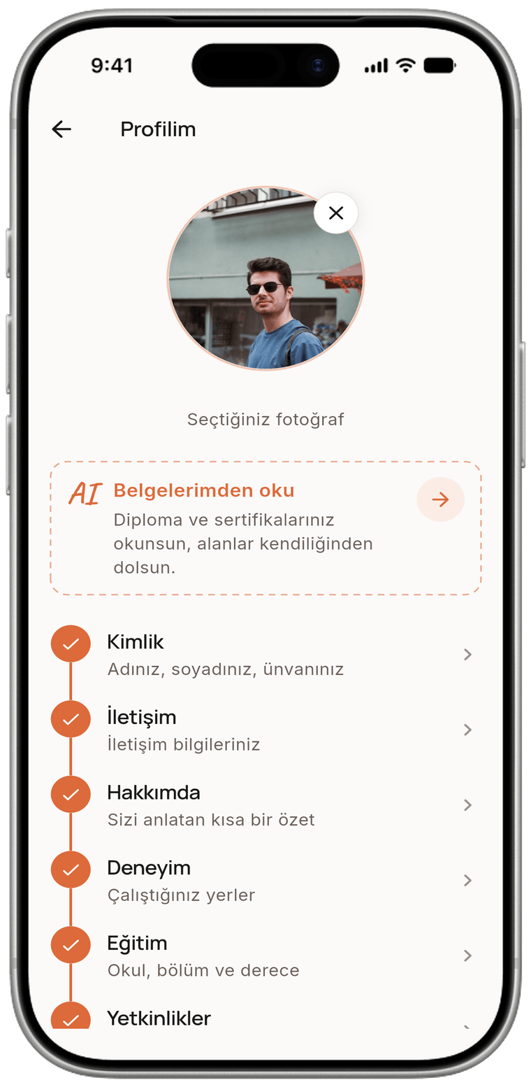 Adım adım doldur